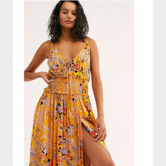 Free People Dresses & Skirts - NWT Free People Floral Ruffled Maxi Slip - Size S